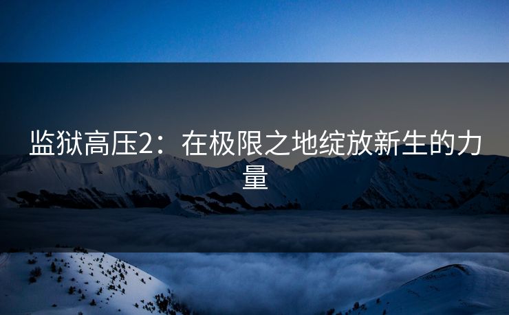 监狱高压2：在极限之地绽放新生的力量